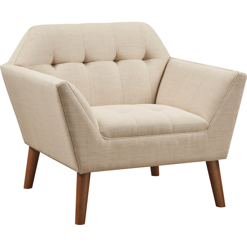 laureen neutral accent chair   