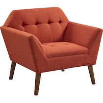 laureen orange accent chair   