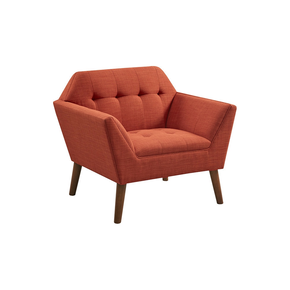 laureen orange accent chair   