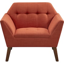 laureen orange accent chair   