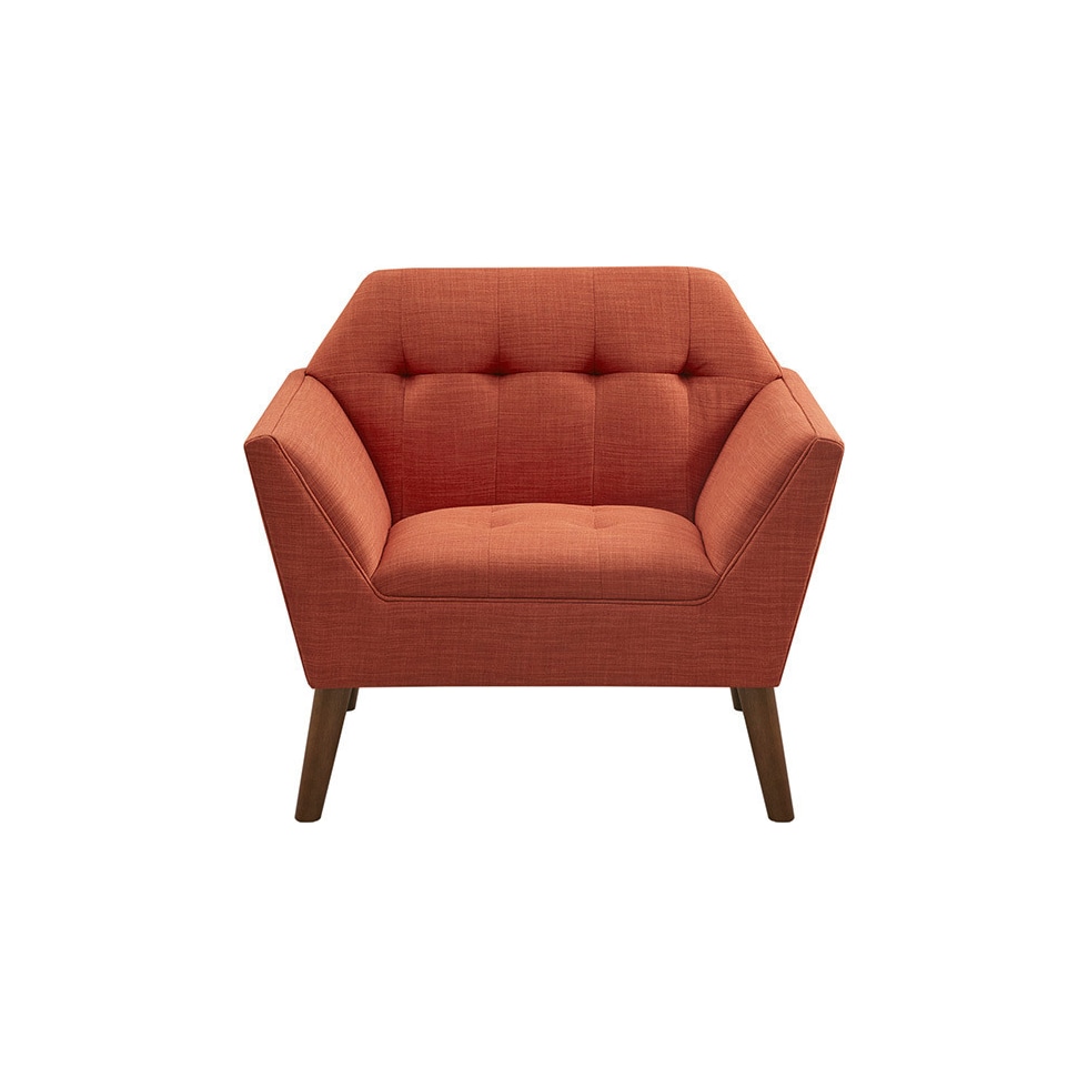 laureen orange accent chair   