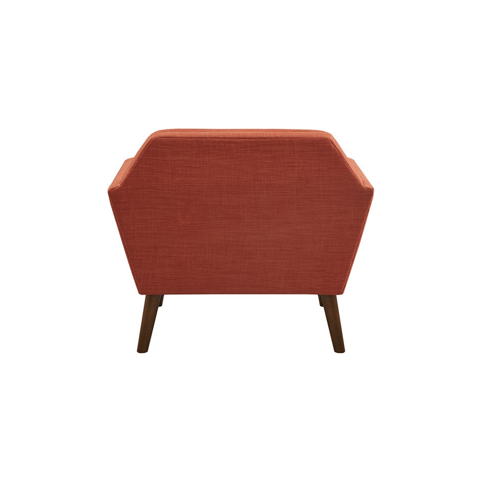 laureen orange accent chair   