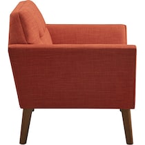 laureen orange accent chair   