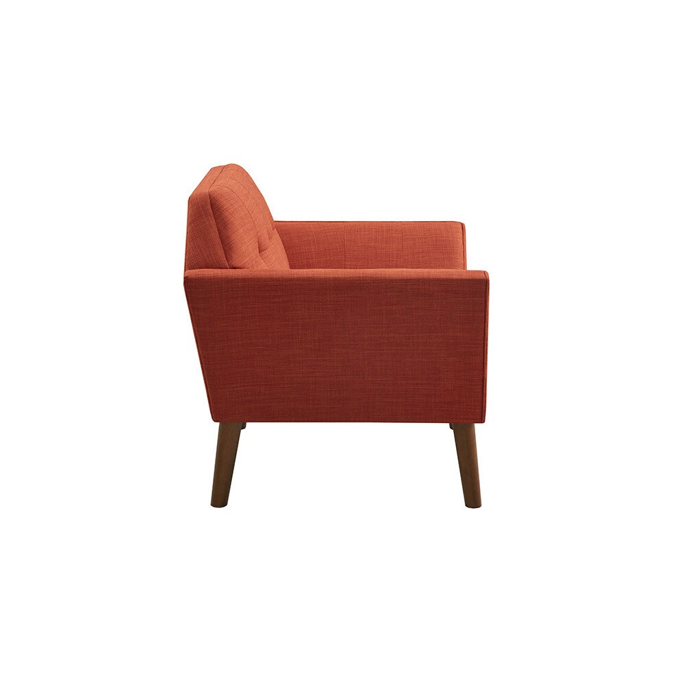 laureen orange accent chair   