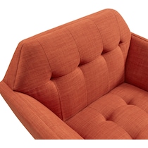 laureen orange accent chair   