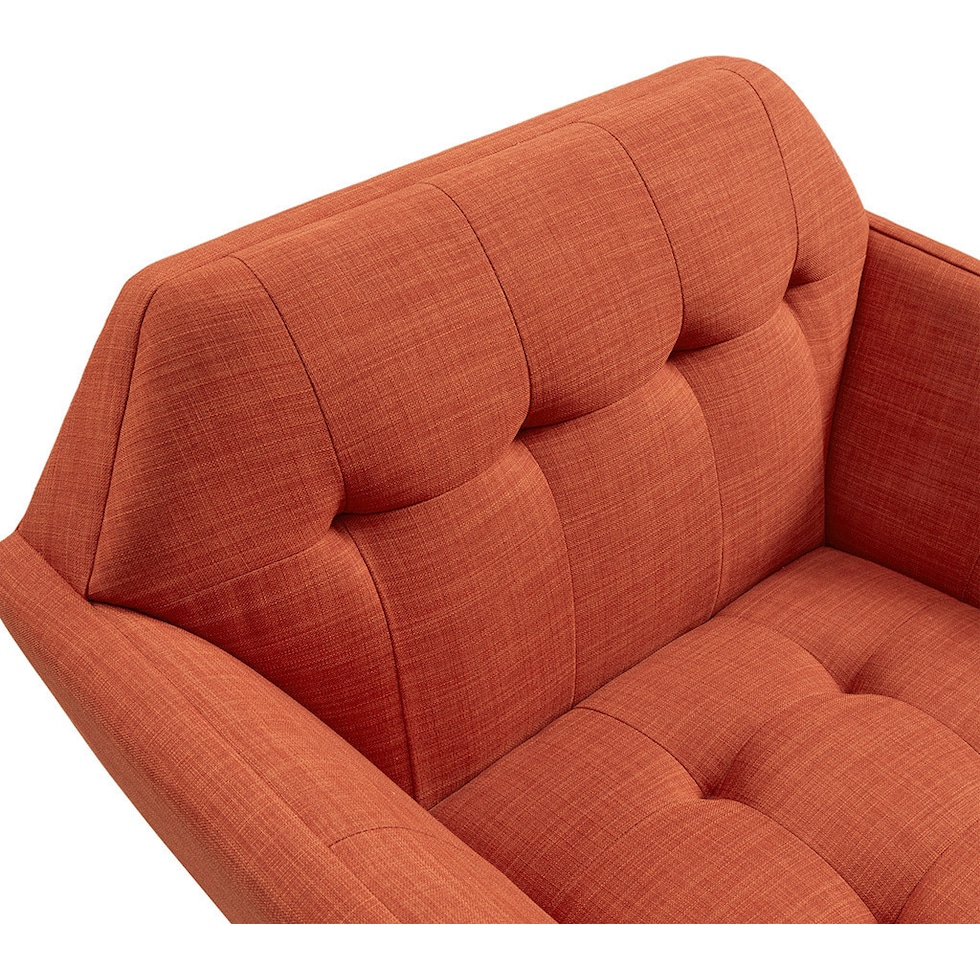 laureen orange accent chair   