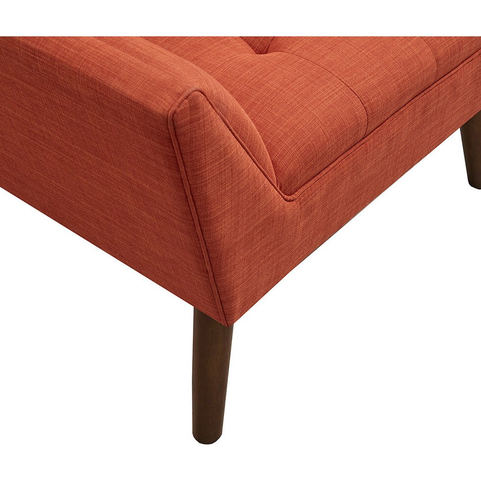 laureen orange accent chair   