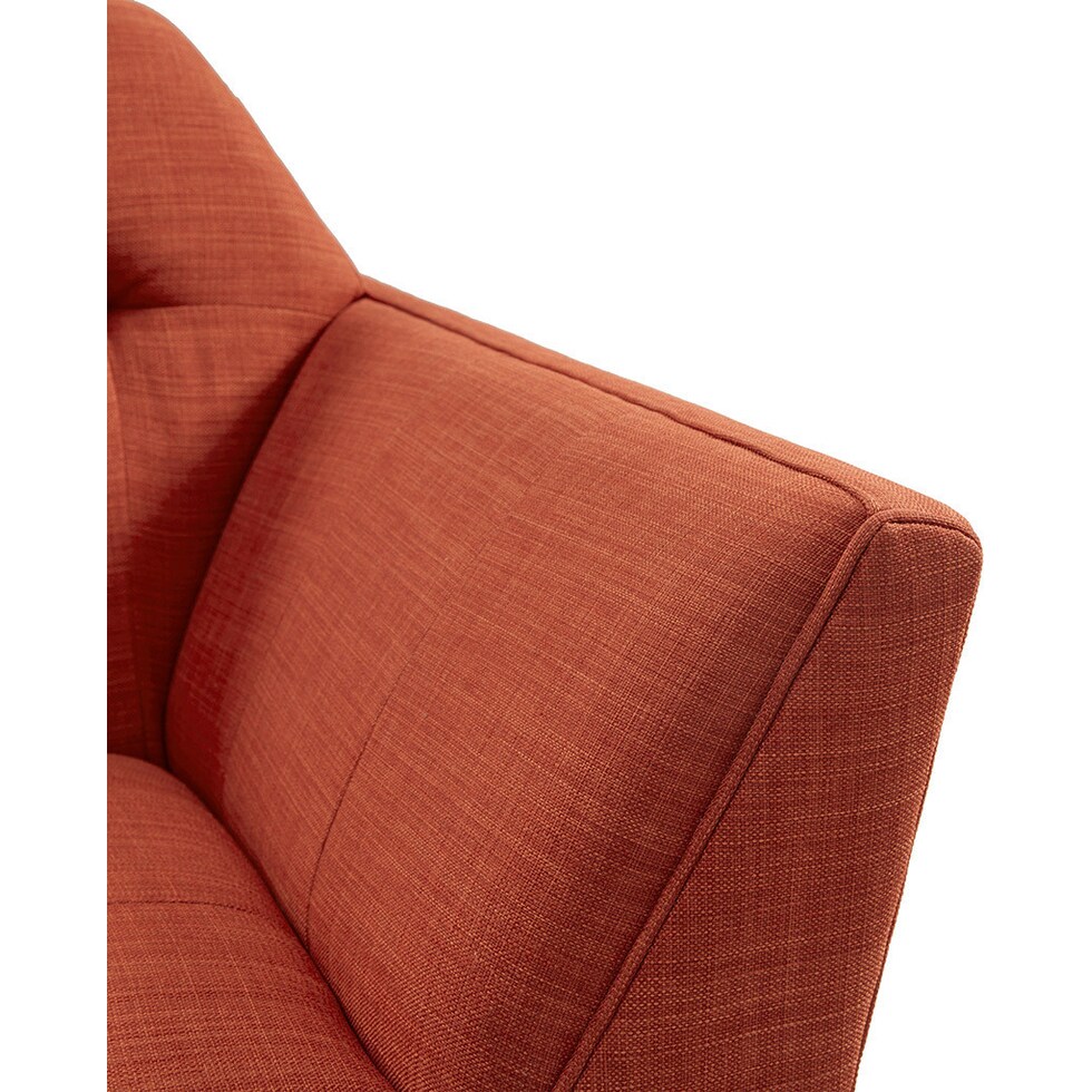 laureen orange accent chair   