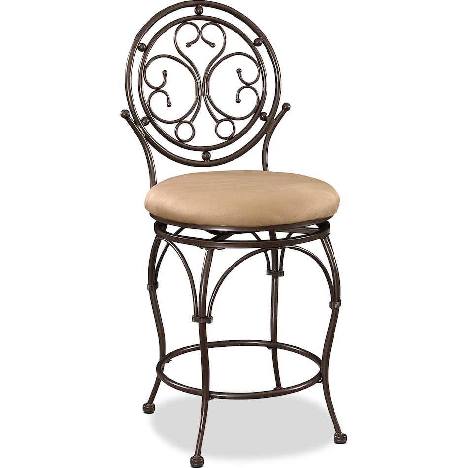 laurel bronze counter height stool   