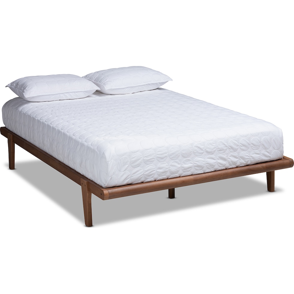 laurenne dark brown king bed frame   