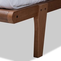 laurenne dark brown queen bed frame   