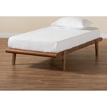 laurenne dark brown twin bed frame   