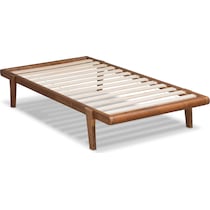 laurenne dark brown twin bed frame   
