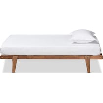 laurenne dark brown twin bed frame   