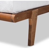 laurenne dark brown twin bed frame   
