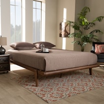 laurenne light brown full bed   