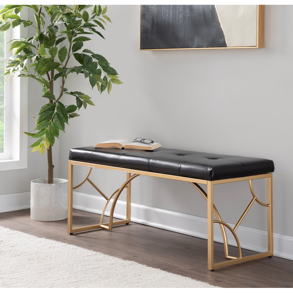 lauryn black bench   