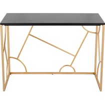 lauryn black gold desk   