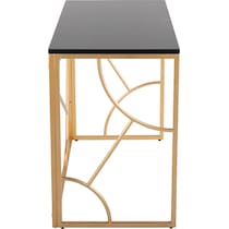 lauryn black gold desk   