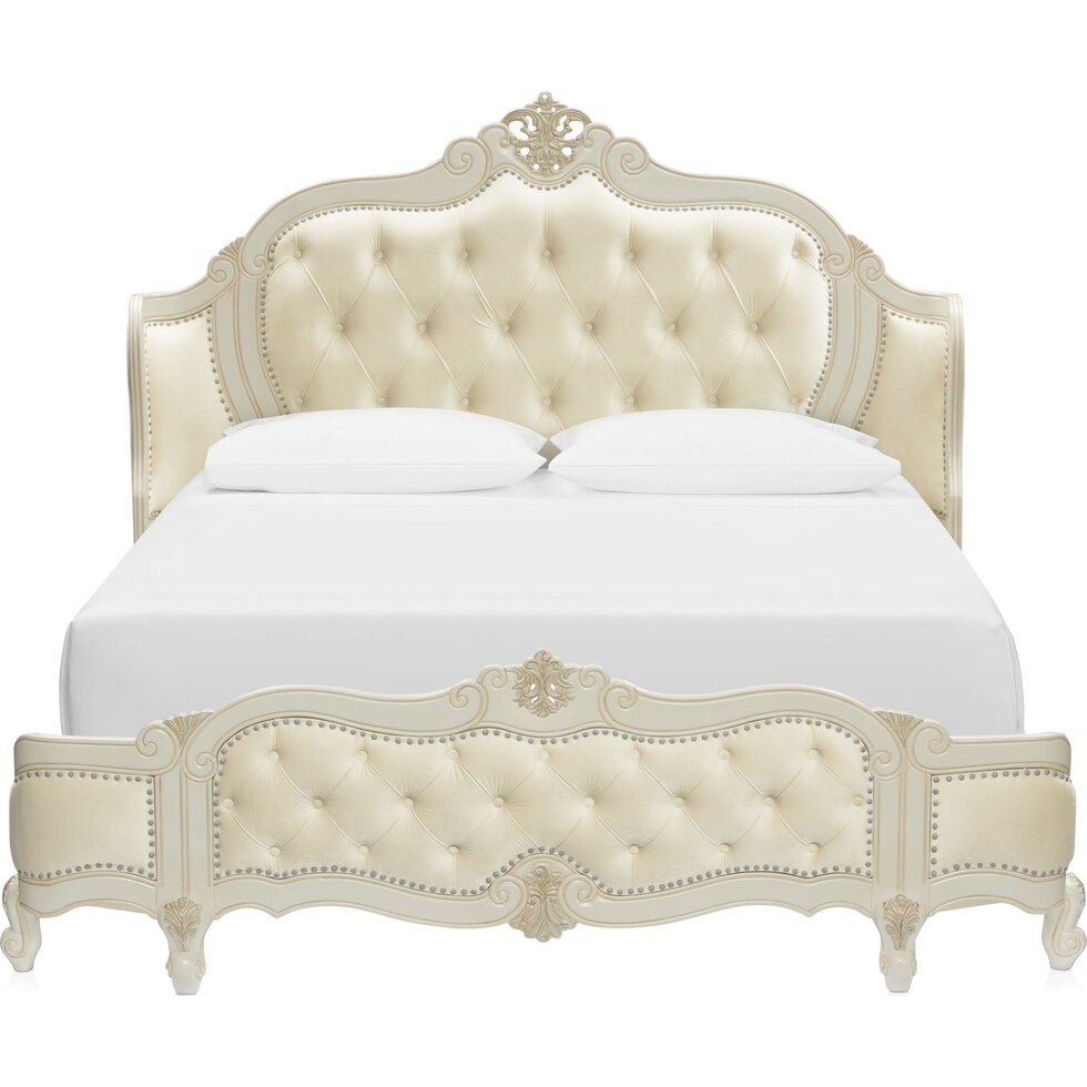 lavelle bedroom white queen bed   