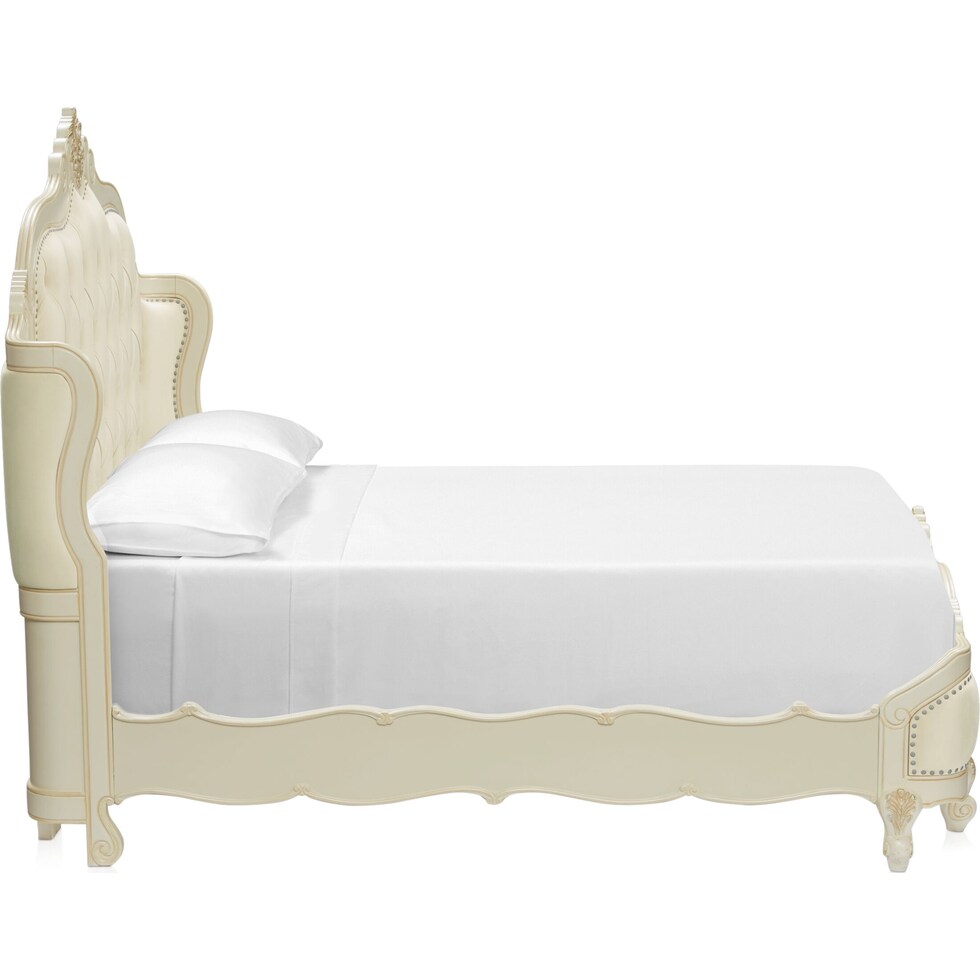 lavelle bedroom white queen bed   
