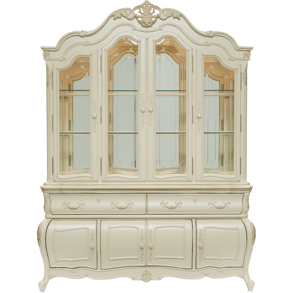 lavelle dining white buffet and hutch   