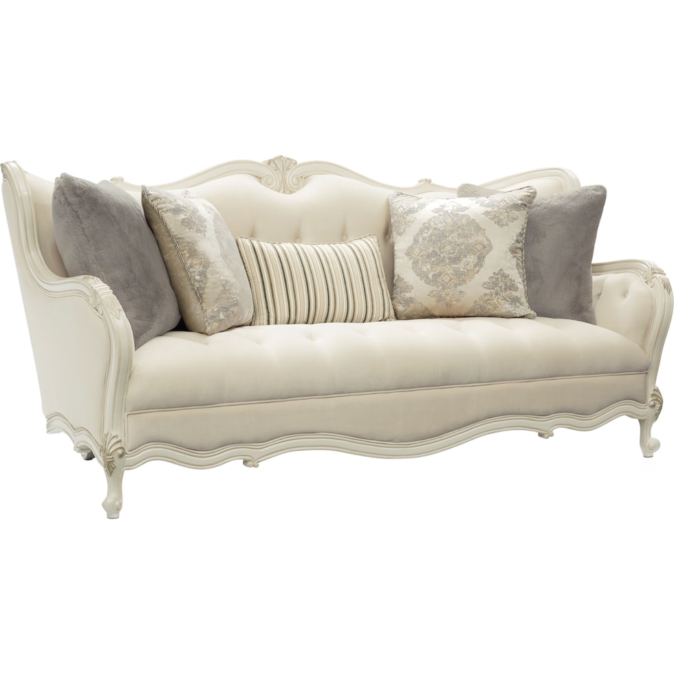 lavelle white sofa   