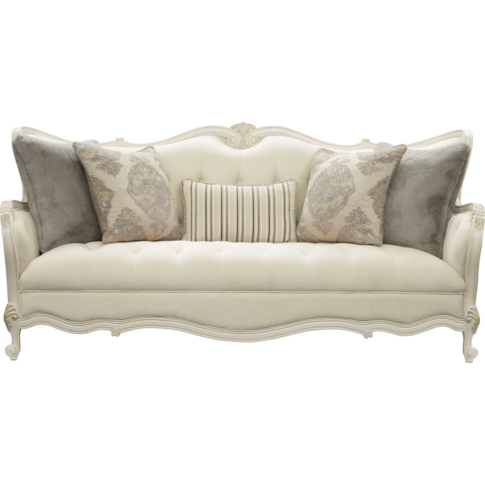 lavelle white sofa   