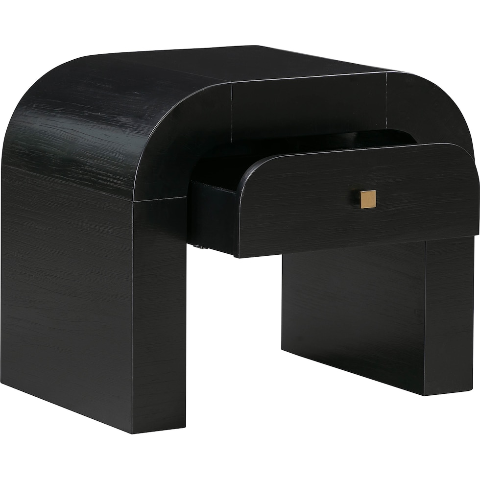 laverne black nightstand   