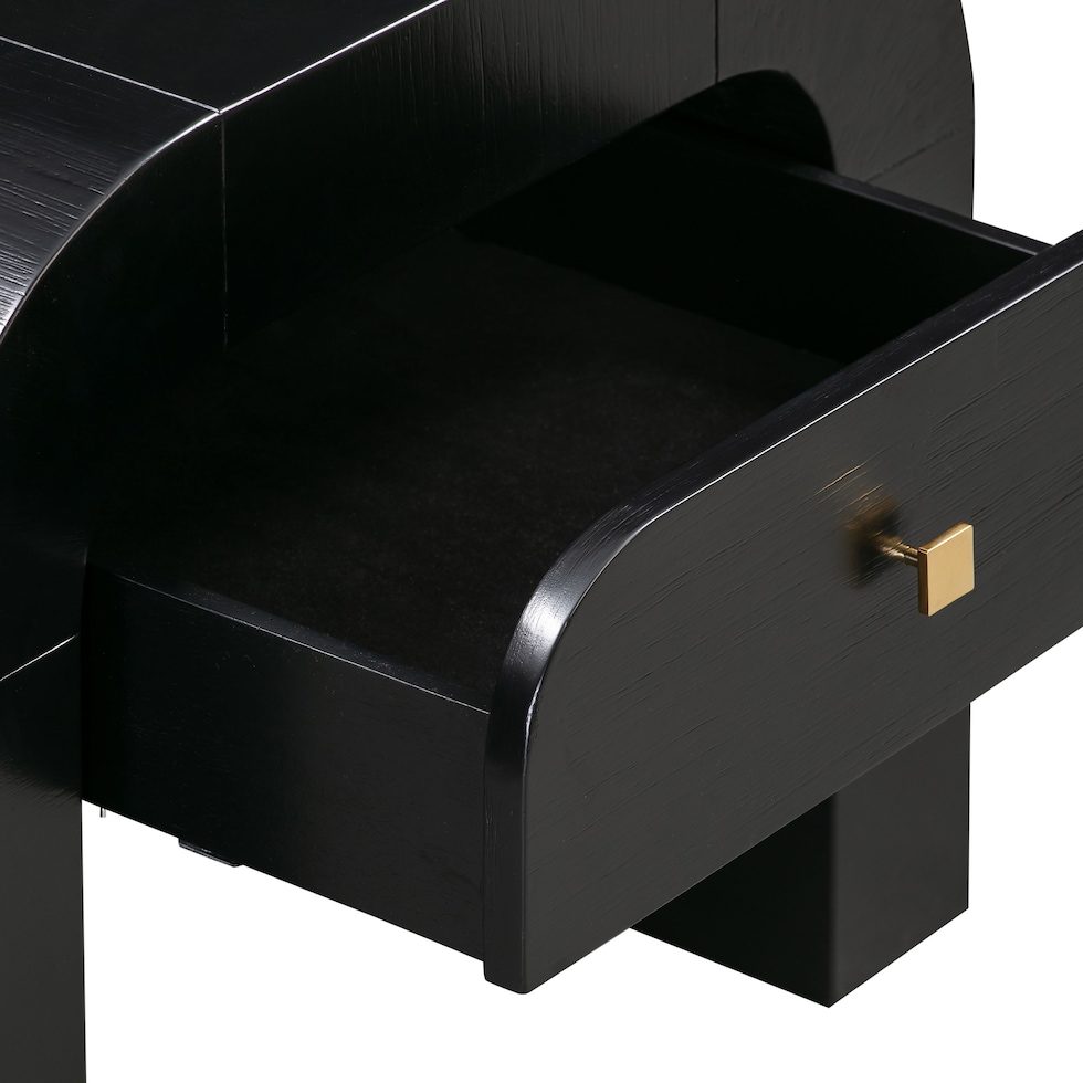 laverne black nightstand   