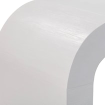 laverne white console table   