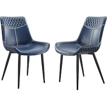 lawler blue dining chair   