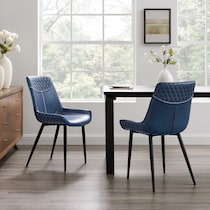 lawler blue dining chair   