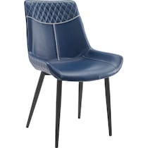 lawler blue dining chair   