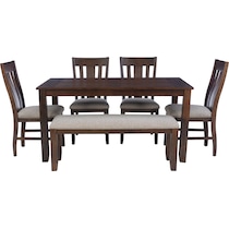 lawson dark brown  pc dining room   