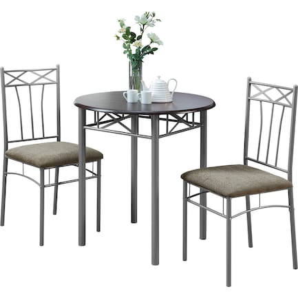 Layla Round Dining Table and 2 Dining Chairs
