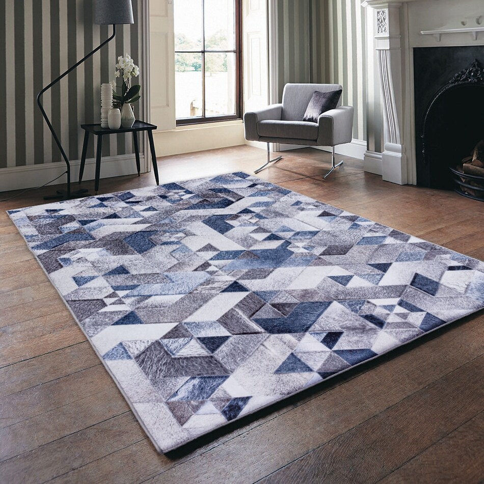 layton blue area rug ' x '   