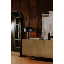 le champignon black table lamp   