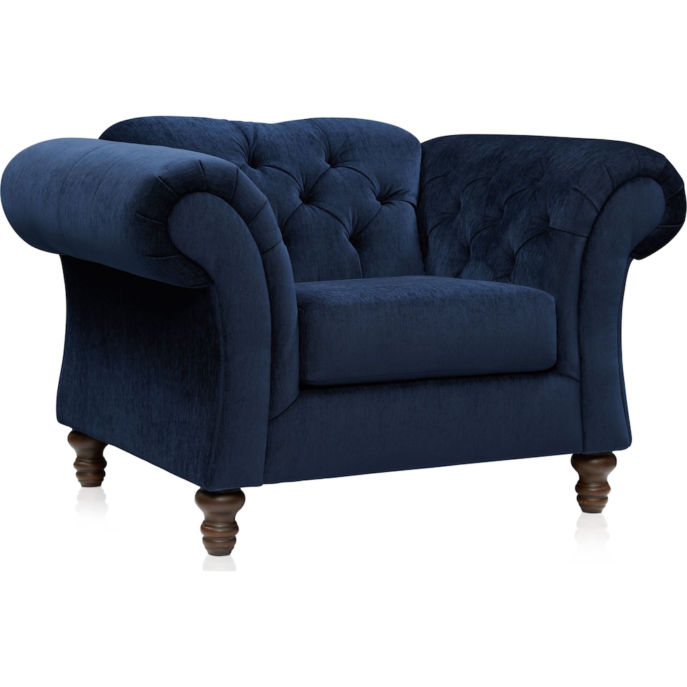 leah blue chair   