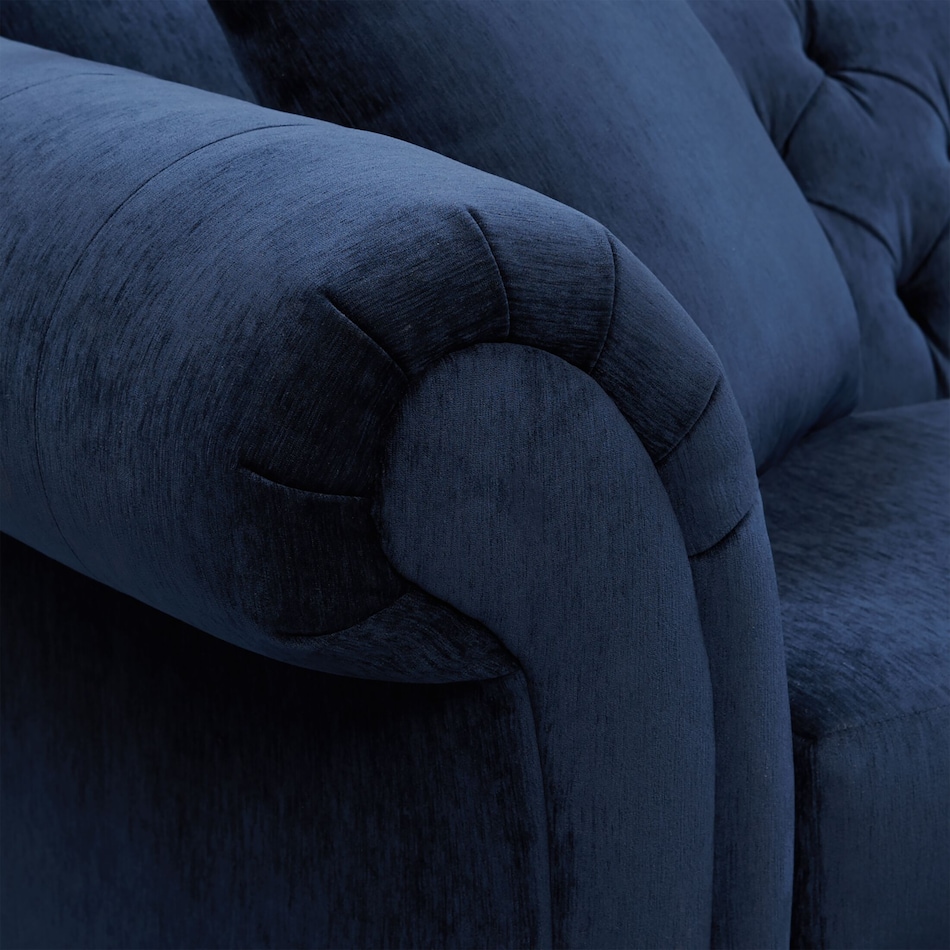 leah blue sofa   