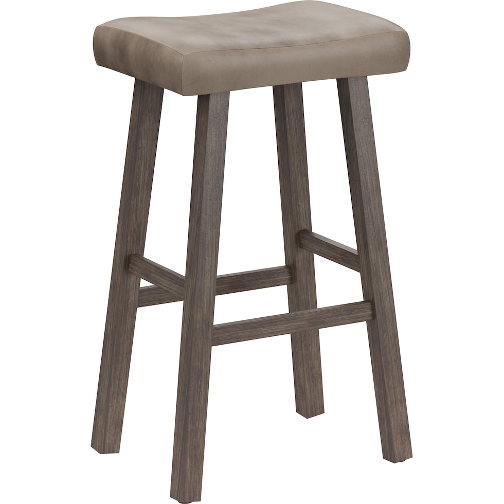 leana gray bar stool   