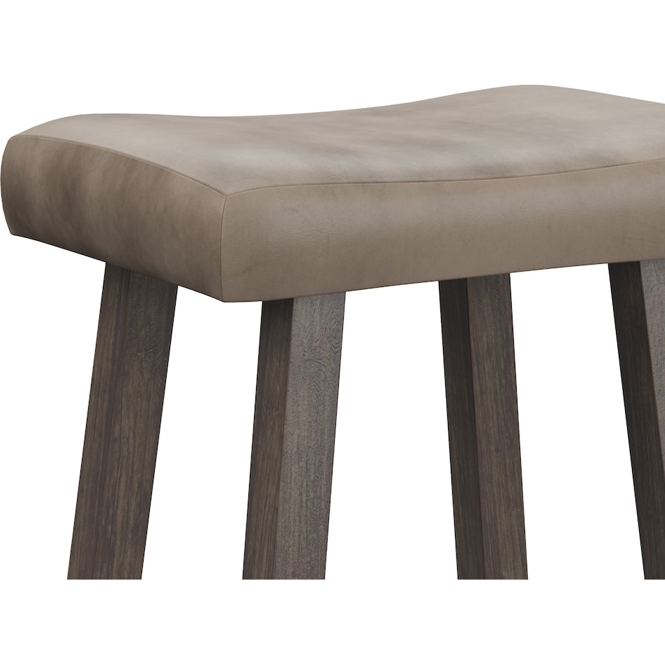 leana gray bar stool   