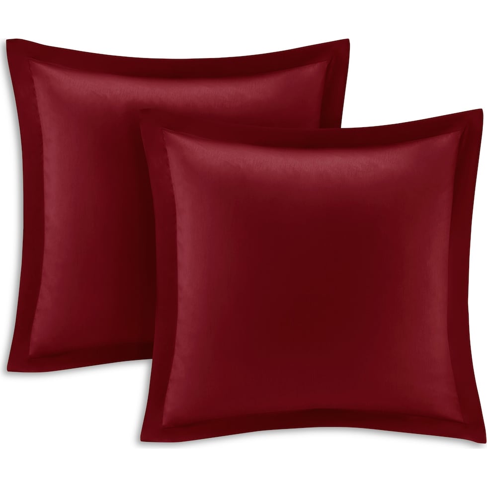 leanna red king bedding set   