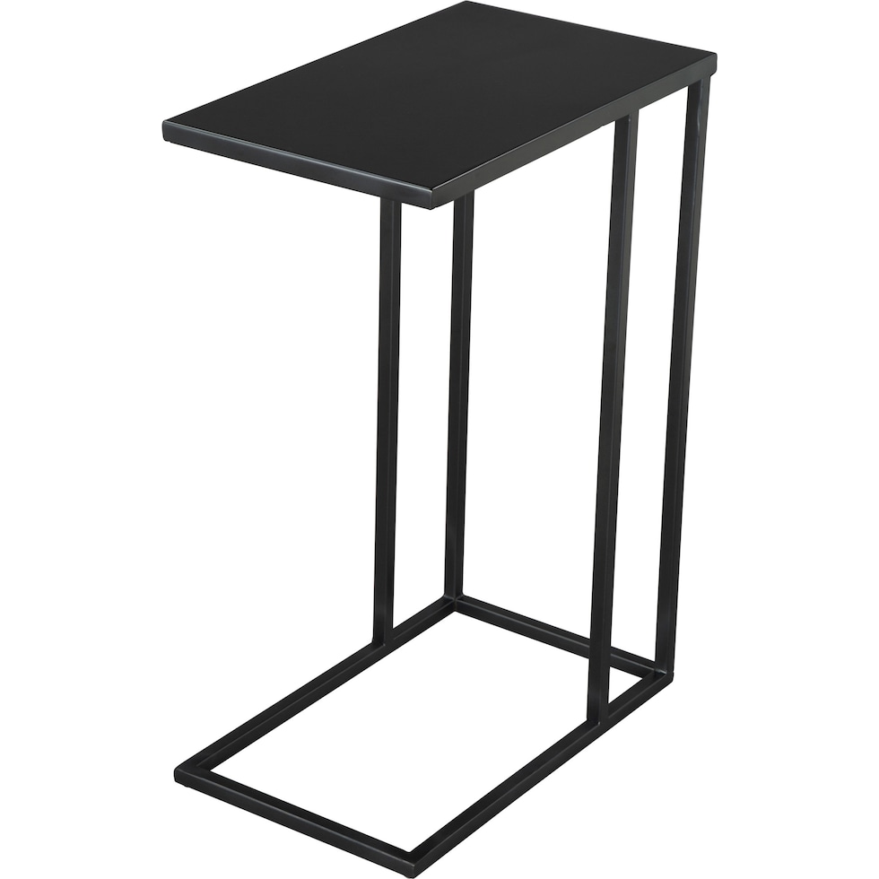 leary black side table   