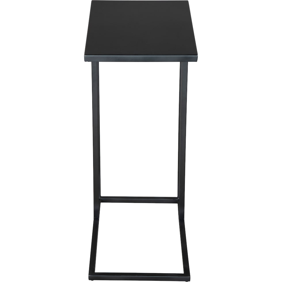 leary black side table   