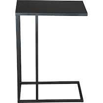 leary black side table   