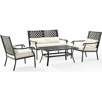 leavenworth black  pc outdoor living   