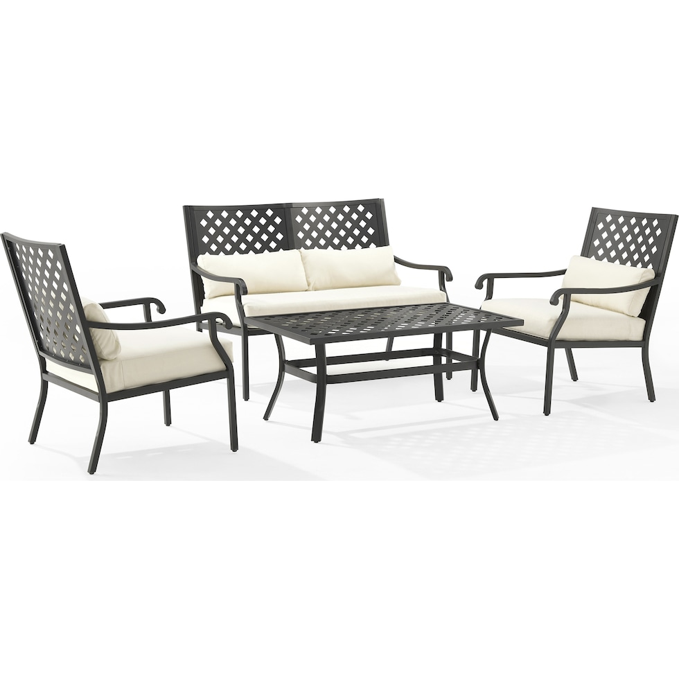 leavenworth black  pc outdoor living   