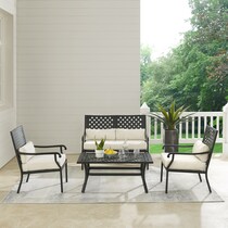 leavenworth black  pc outdoor living   