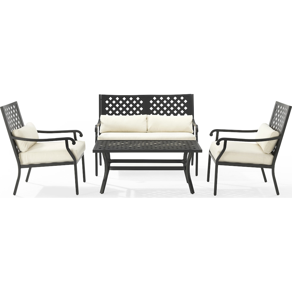 leavenworth black  pc outdoor living   